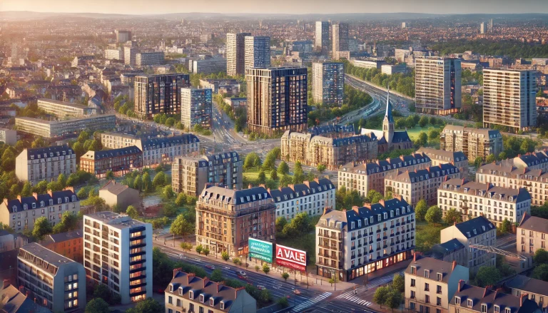vue aérienne ville de Rennes